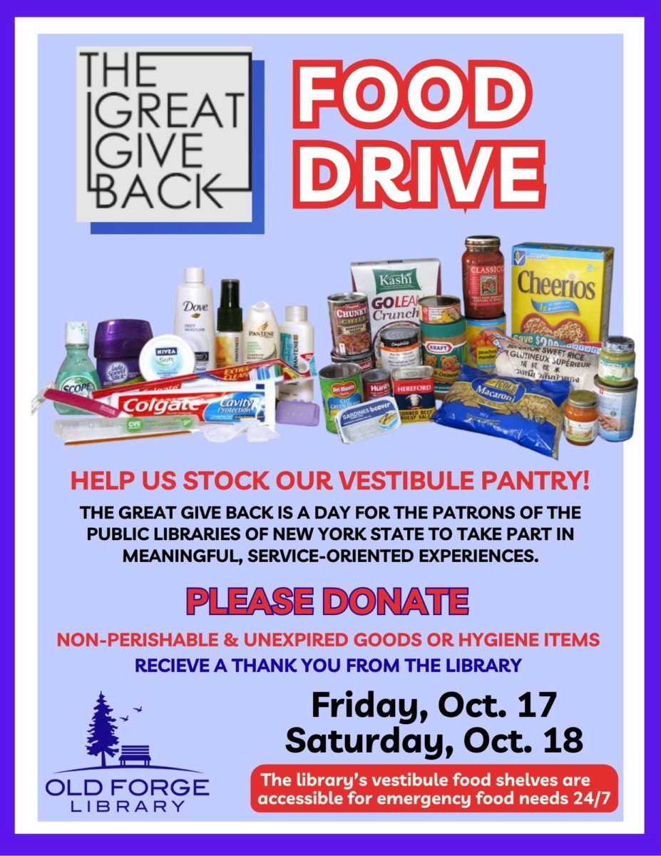 The Great Giveback at the Old Forge Library