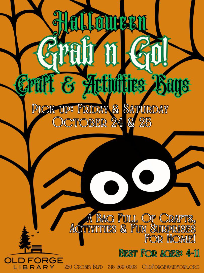 Halloween Grab N Go Craft Bags at the Old Forge Library