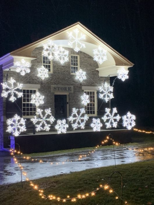 Glimmer Nights Holiday Light Show at Fenimore Farm and Country Village