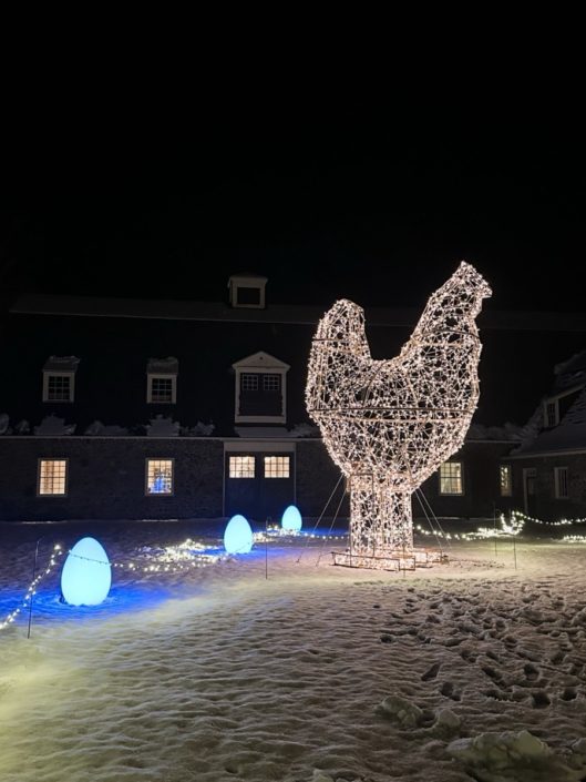 Glimmer Nights Holiday Light Show at Fenimore Farm and Country Village