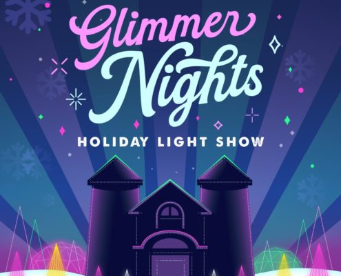 Glimmer Nights Holiday Light Show at Fenimore Farm and Country Village