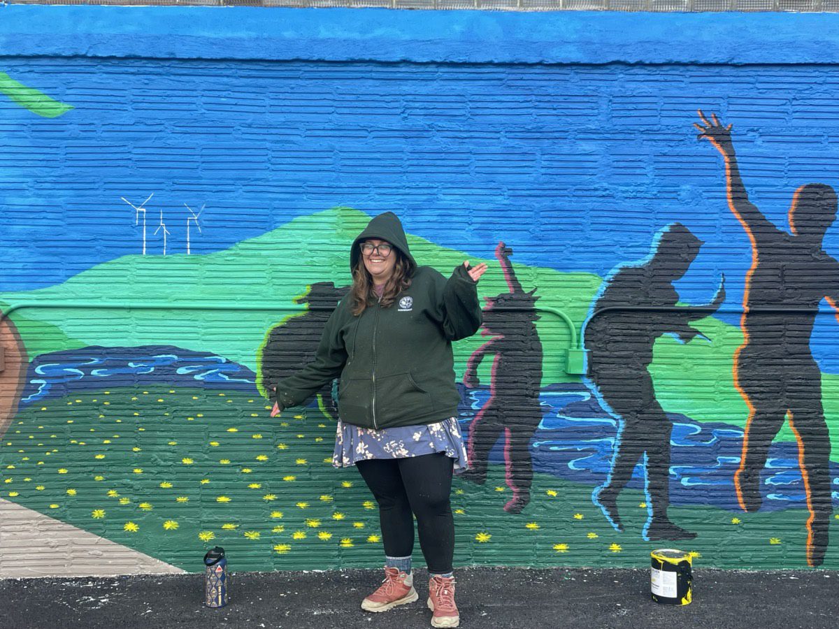 Carin Kent, The Caring Creator’s work at the Stone Soup American Bistro Mural with The Art Thing Collaborative