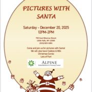 Pictures with Santa at the Alpine Rehab and Nursing Center