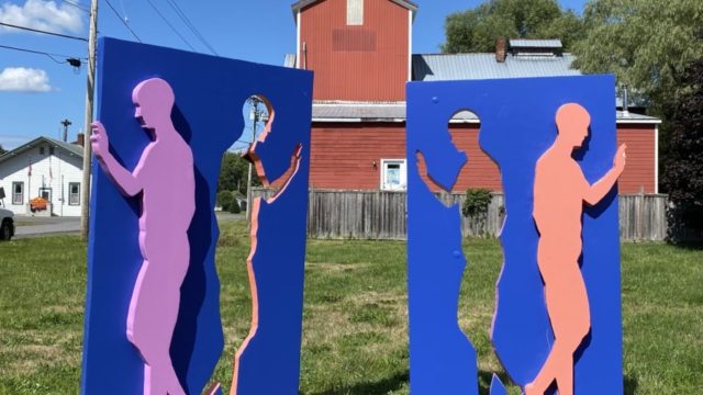 Dialogue Displaced [Foam and paint]