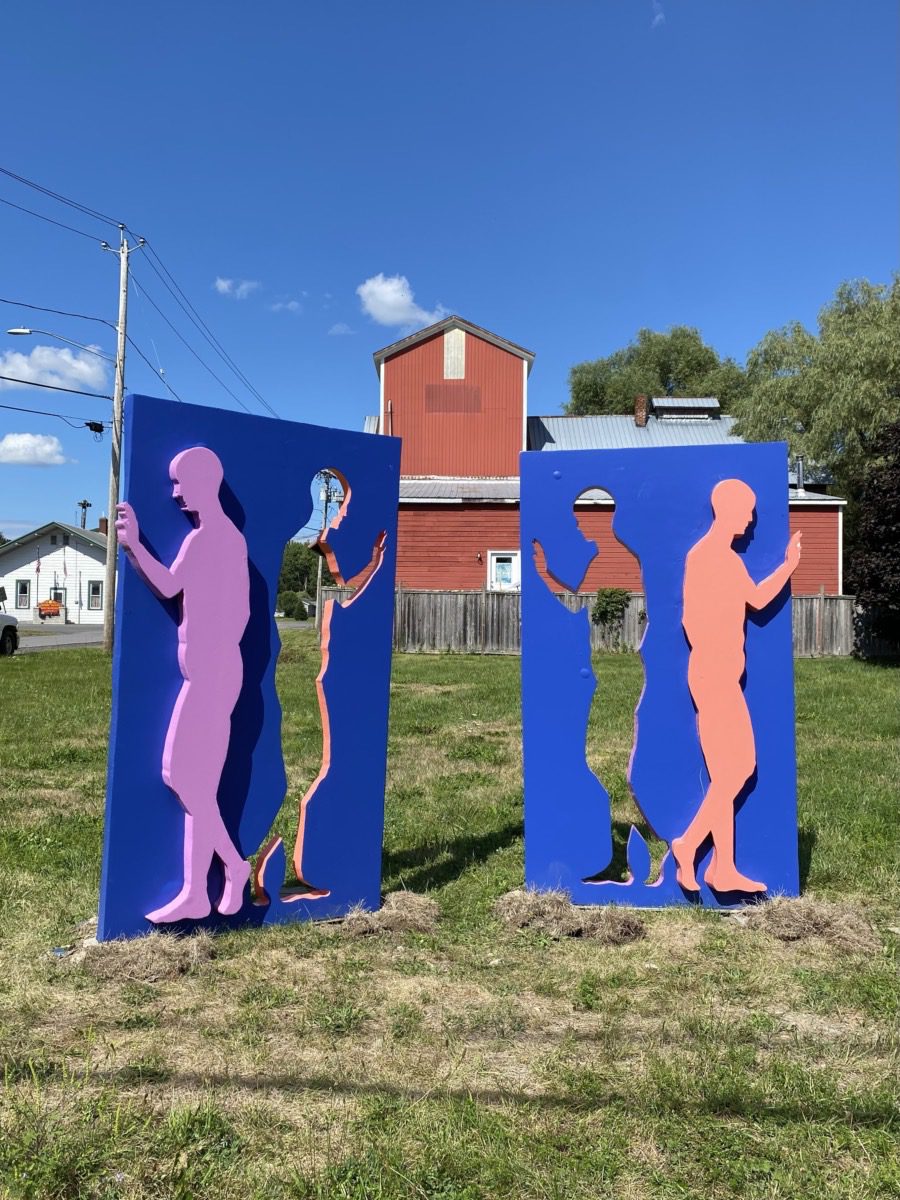 Dialogue Displaced [Foam and paint]