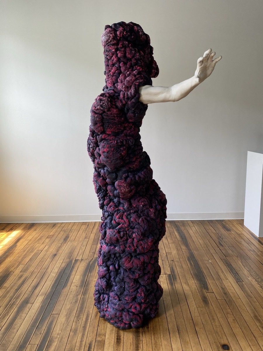 A Being in Space [Porcelain and foam]