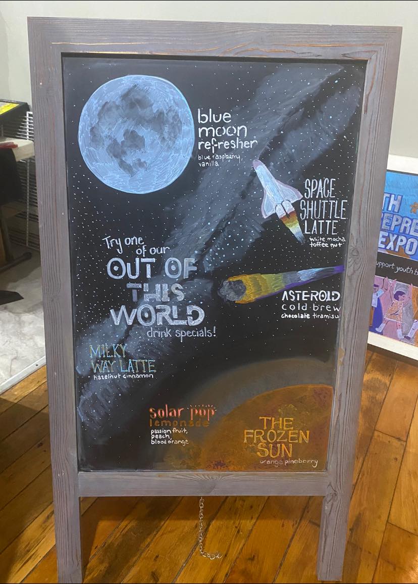 Out of this world chalkboard