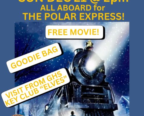 Polar Express movie at The Glove Theatre