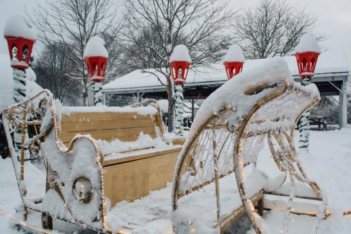 The Village of Frankfort seasonal decorations. Photo by Alexandra Tamburro. The Village of Frankfort seasonal decorations. Photo by Alexandra Tamburro.