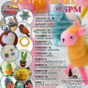 Wednesday Craft Nights at the Old Forge Library