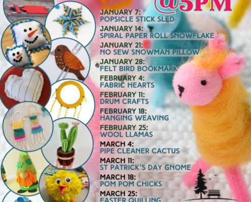 Wednesday Craft Nights at the Old Forge Library