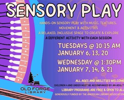 Sensory Play at the Old Forge Library
