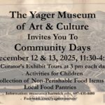 Community Days at Hartwick's Yager Museum