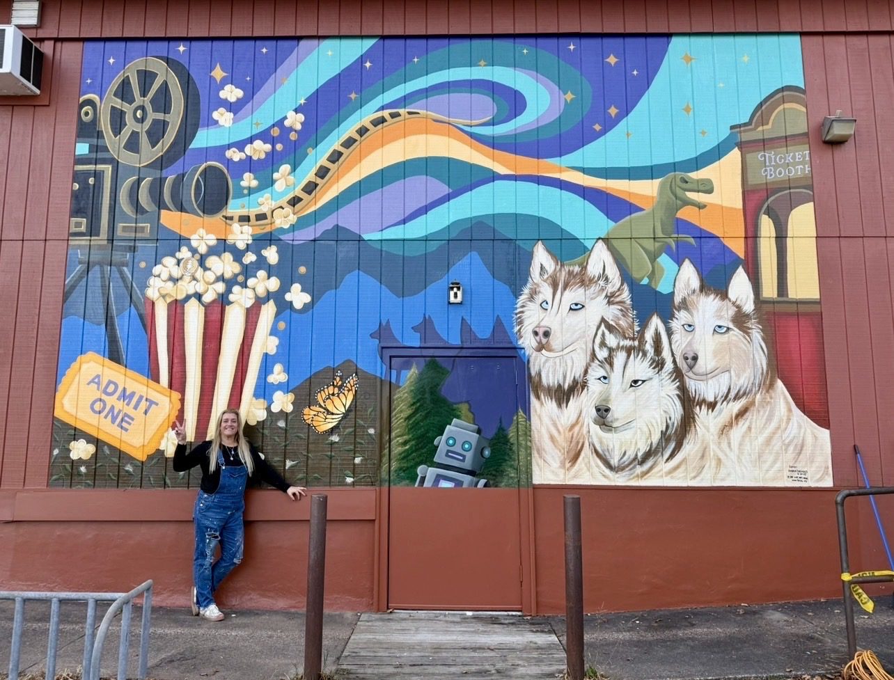 The Strand Theatre, Old Forge NY (mural featured in documentary). Photo provided by Angela DeCarlis.