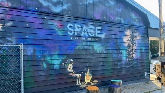 Astronaut at Space, A place for all things creative, Old Forge, NY. Photo provided by Angela DeCarlis.