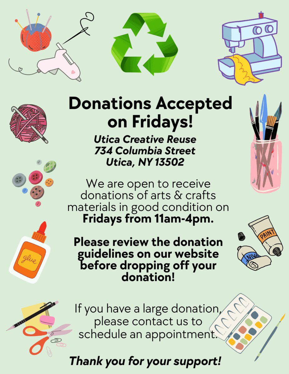 Utica Creative Reuse Donation Days