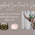 Highland Cow Paint and Sip