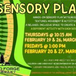 Old Forge Library Sensory Play Dates