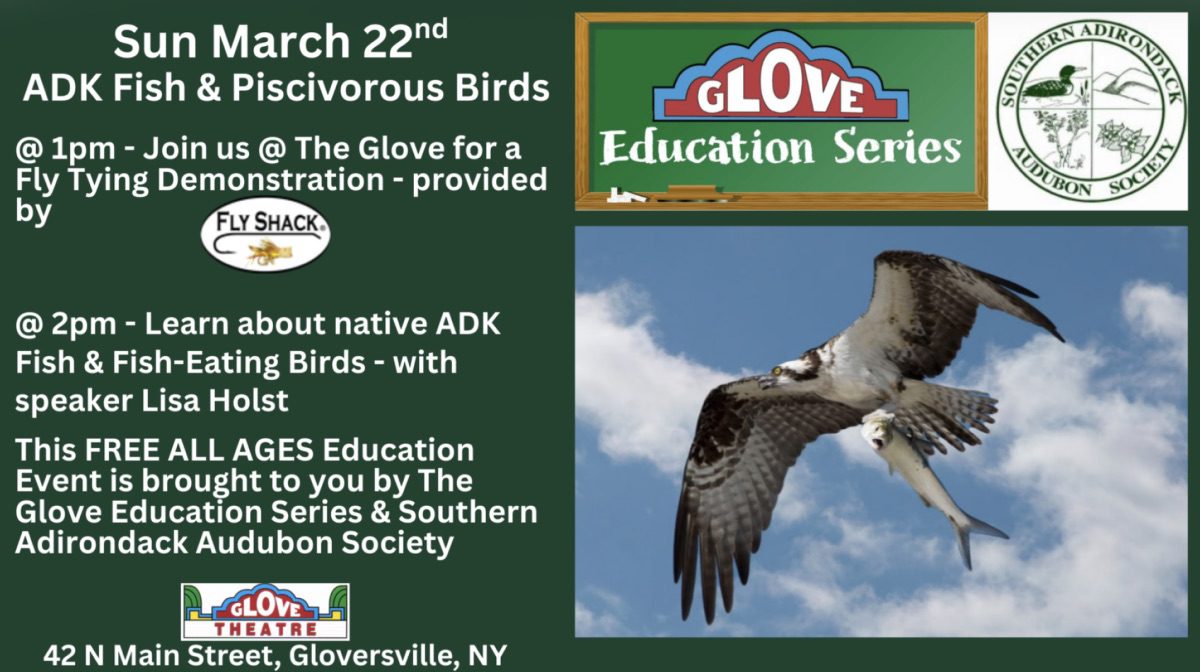 ADK FISH & PISCIVOROUS BIRDS - A FREE EDUCATION EVENT