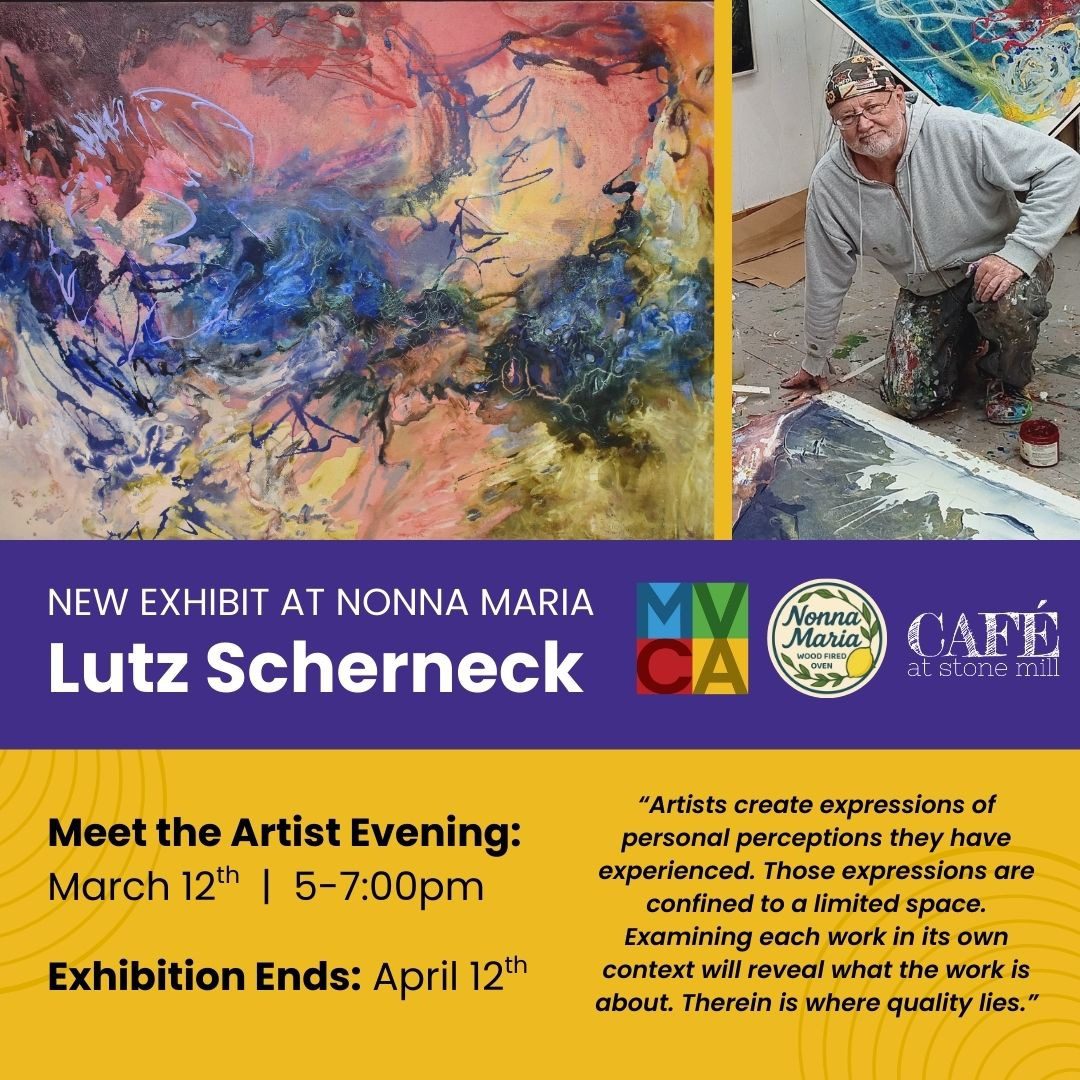 Meet the Artist Lutz Scherneck Night at Nonna Maria Wood Fired Oven at Stone MIll