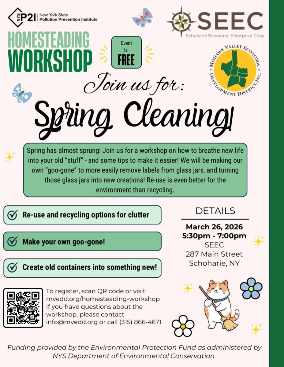 MVEDD Homesteading Workshop Spring Cleaning