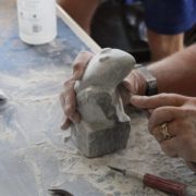 Soap stone carving