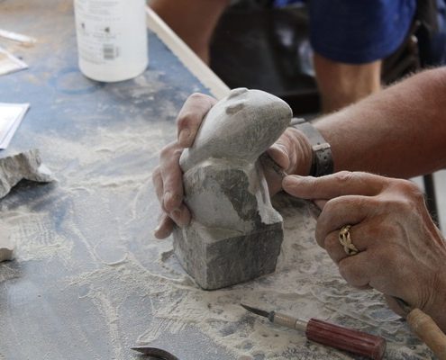 Soap stone carving