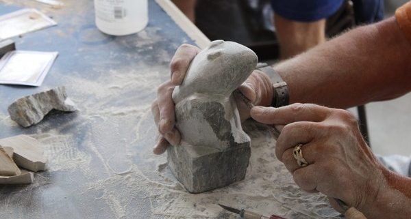 Soap stone carving