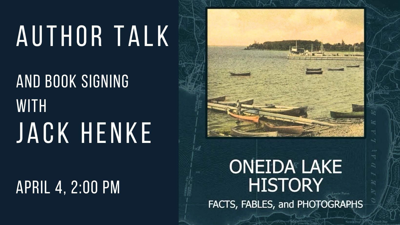 Oneida County History Center hosts Author Talk and Book Signing