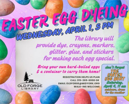 Easter Egg Dyeing at the Old Forge Library