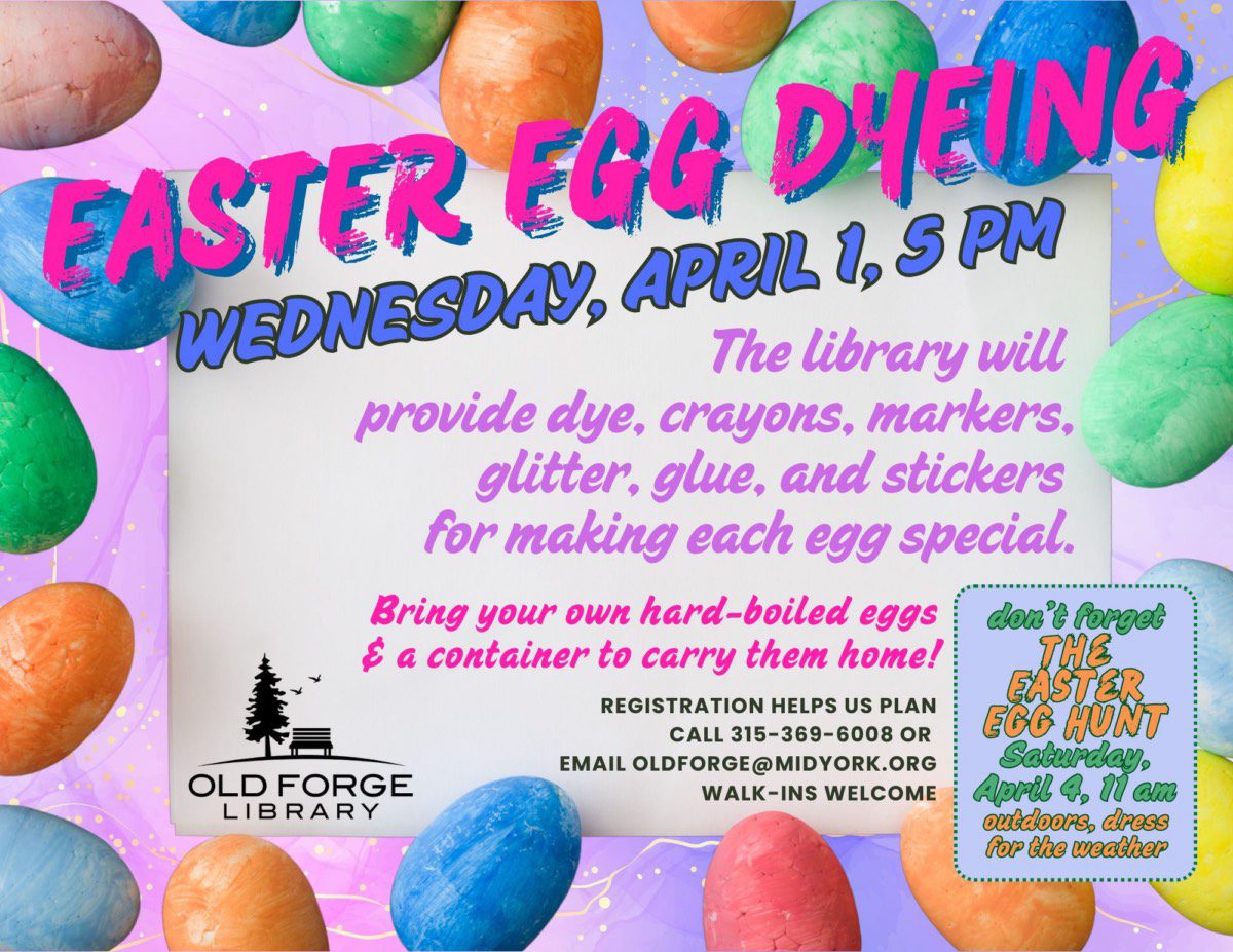 Easter Egg Dyeing at the Old Forge Library