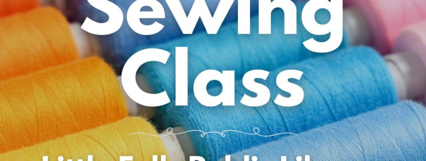 Sewing class at the Little Falls Public Library