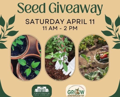 Seed Giveaway at the Amsterdam Free Library