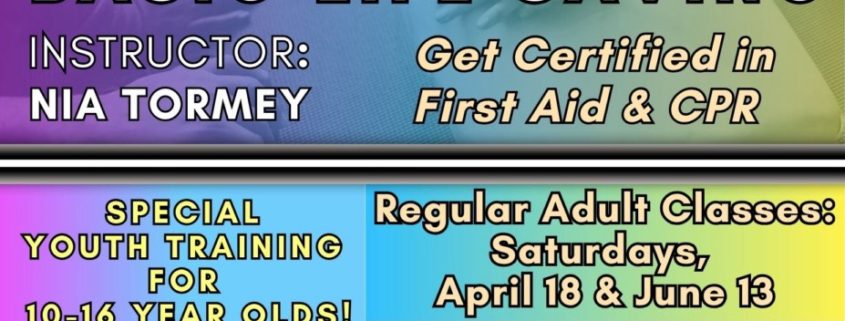 Free CPR, Basic Life Support and First Aid Class at the Old Forge Library