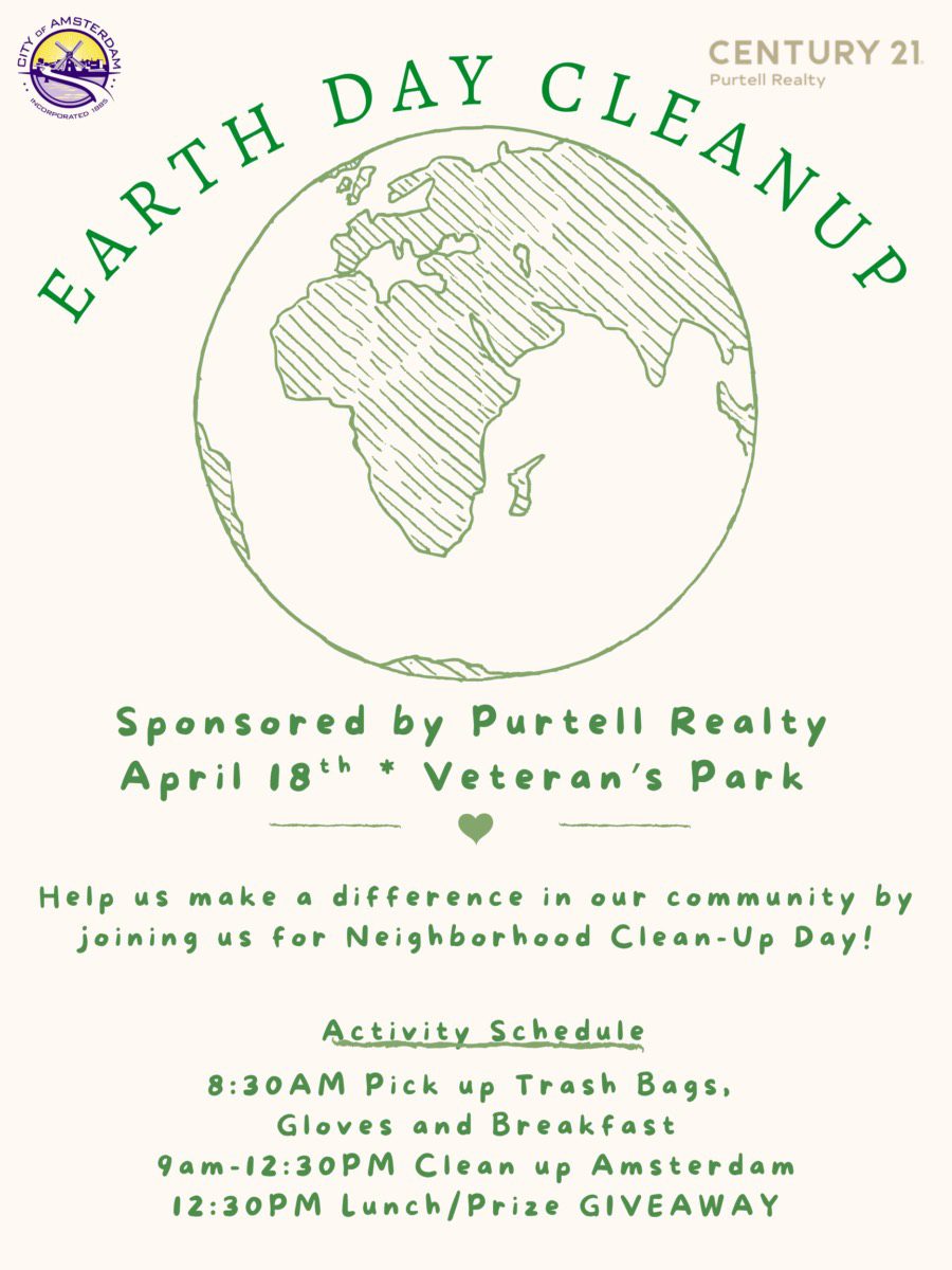 The City of Amsterdam Earth Day Cleanup