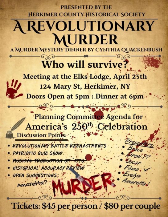 Herkimer County Historical Society A Revolutionary Murder