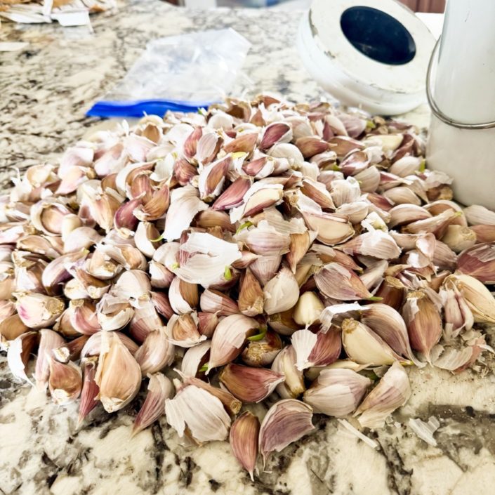 Separate the cloves.