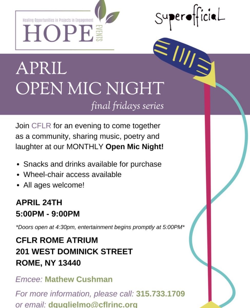 Hope April Open Mic Night