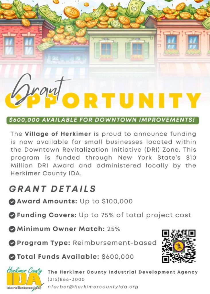 Village of Herkimer DRI Small Project Grant Opportunity