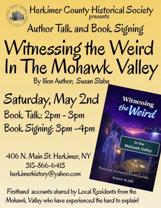 Witnessing the Weird in the Mohawk Valley presented by the Herkimer County Historical Society
