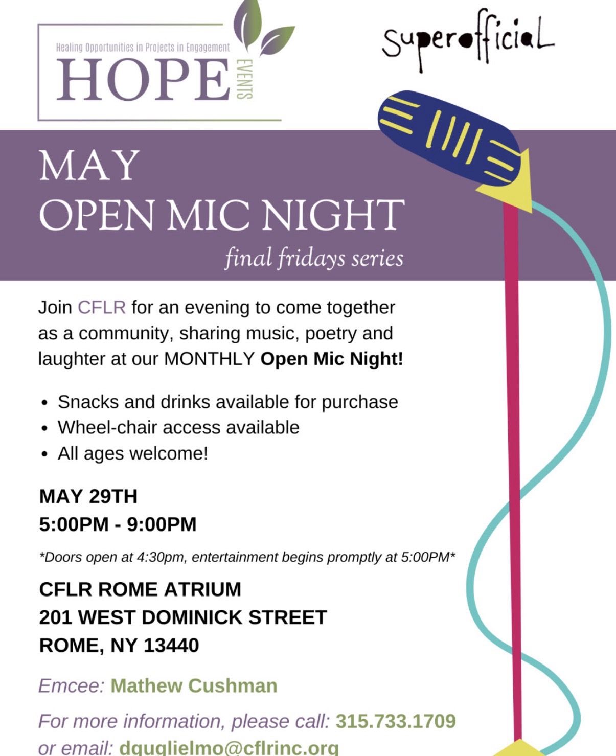 May Open Mic Night