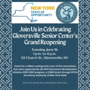 Gloversville Senior Center Grand Reopening