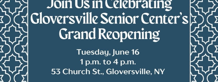 Gloversville Senior Center Grand Reopening
