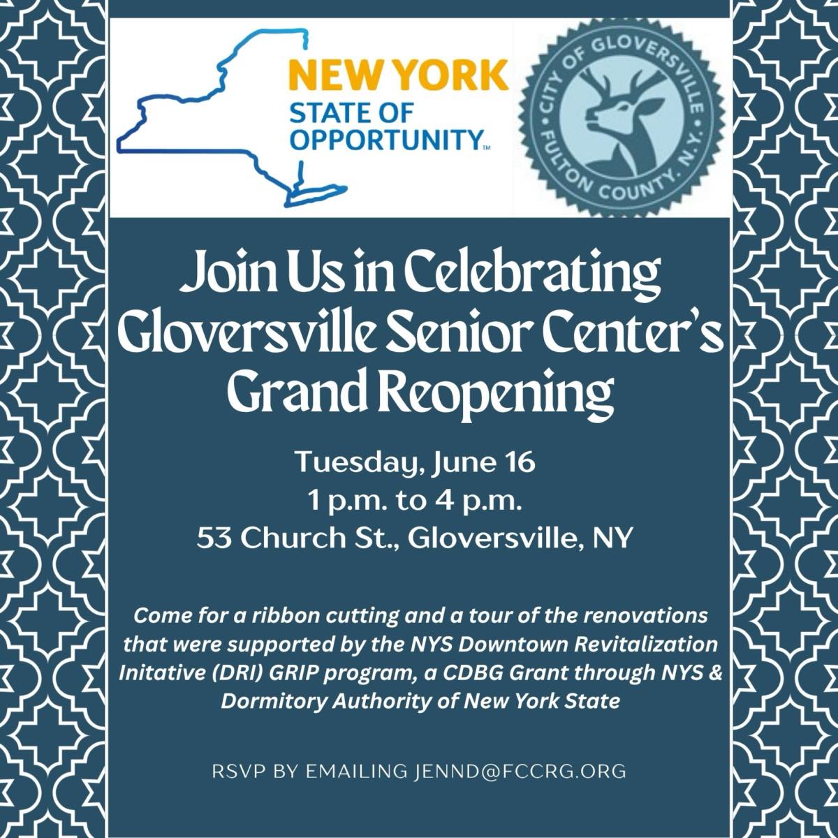 Gloversville Senior Center Grand Reopening
