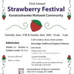 Kanatsiohareke Mohawk Community Strawberry Festival Flier