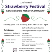 Kanatsiohareke Mohawk Community Strawberry Festival Flier