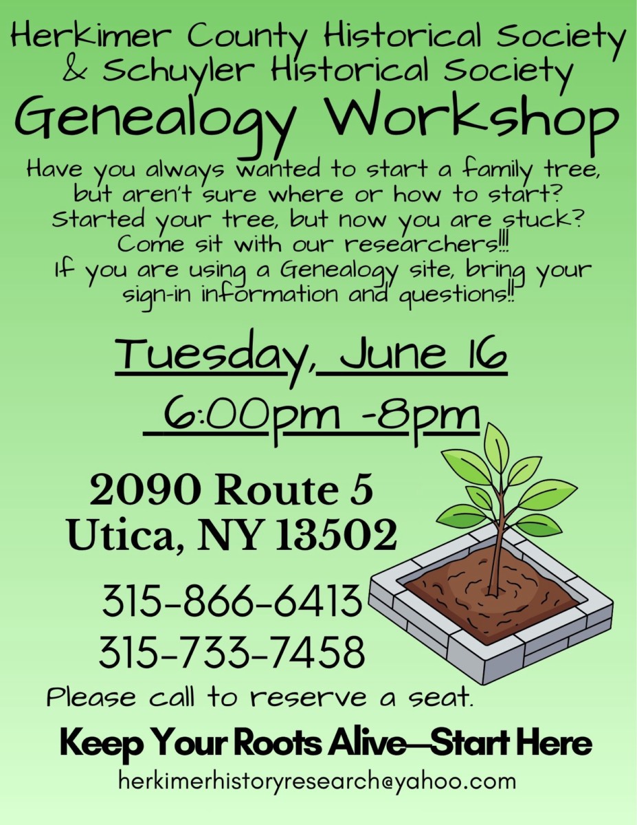 Genealogy Workshop – Keep Your Roots Alive—Start Here
