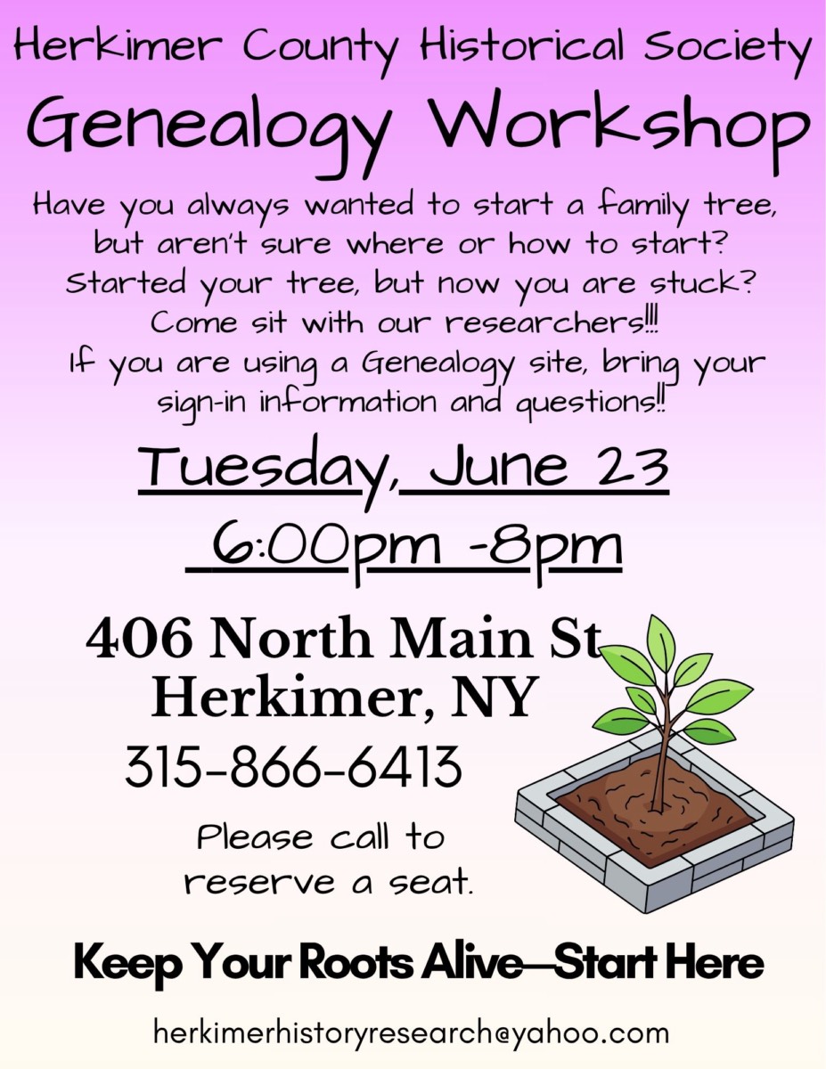 Genealogy Workshop – Keep Your Roots Alive—Start Here