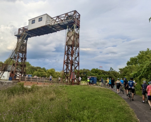 Riders on the Empire State Trail. SOURCE: Oneida County History Center