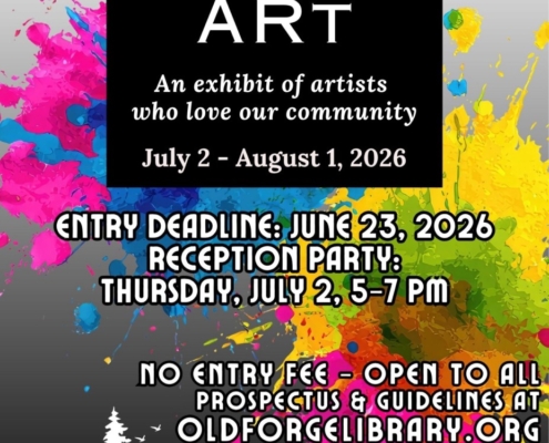Old Forge Local Art Exhibit Deadline